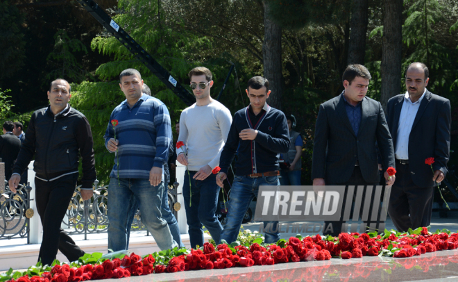 Azerbaijan marks 93rd birthday anniversary of National Leader Heydar Aliyev. Azerbaijan, Baku, 10 May 2016 